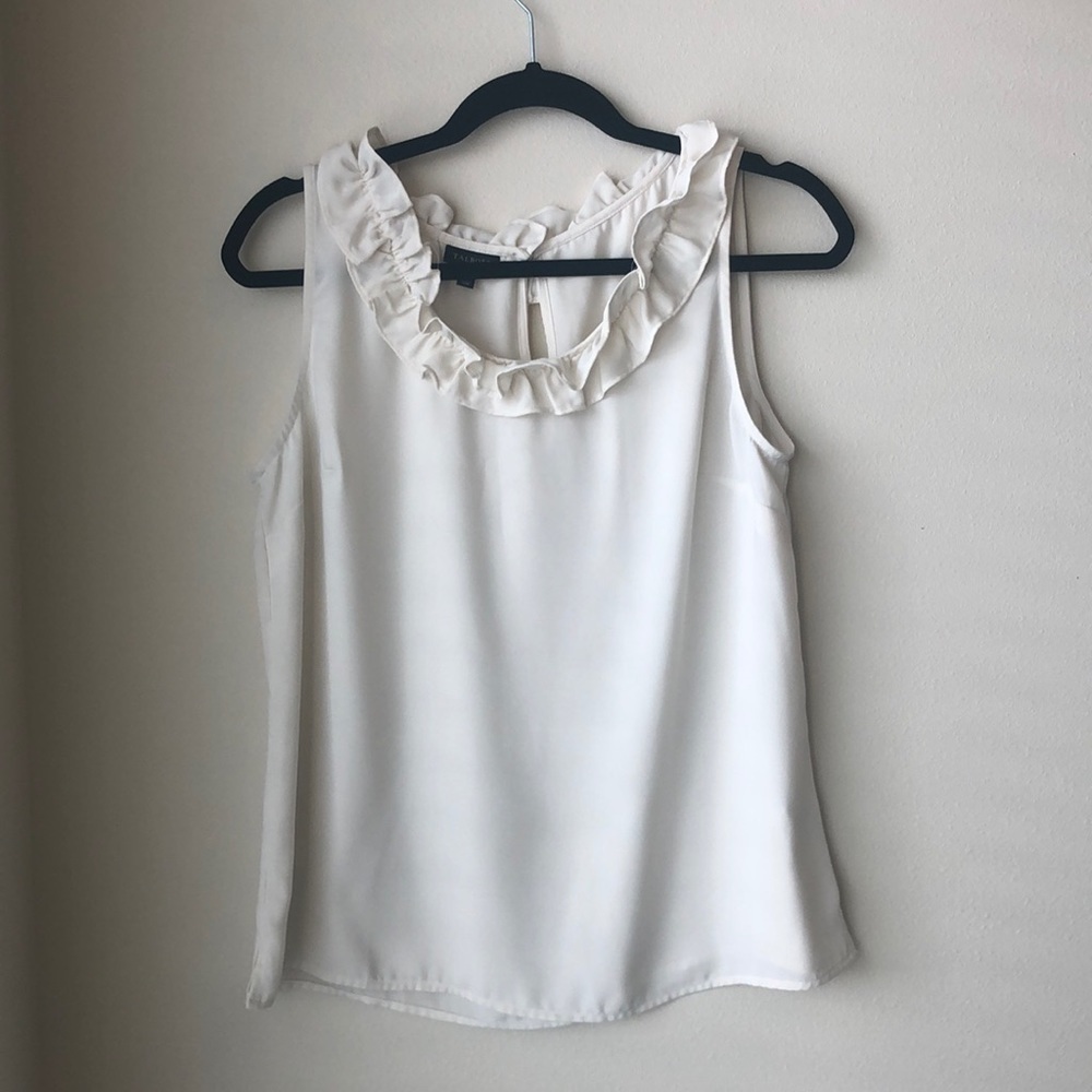 TALBOTS Sleeveless Blouse w/Ruffle Neckline